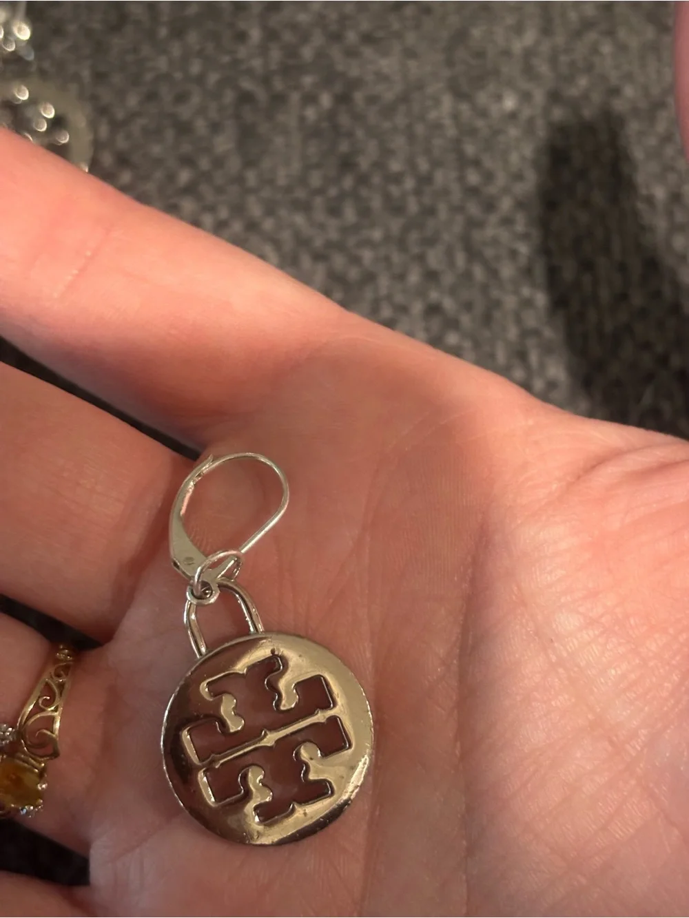 Tory Burch silver tone
